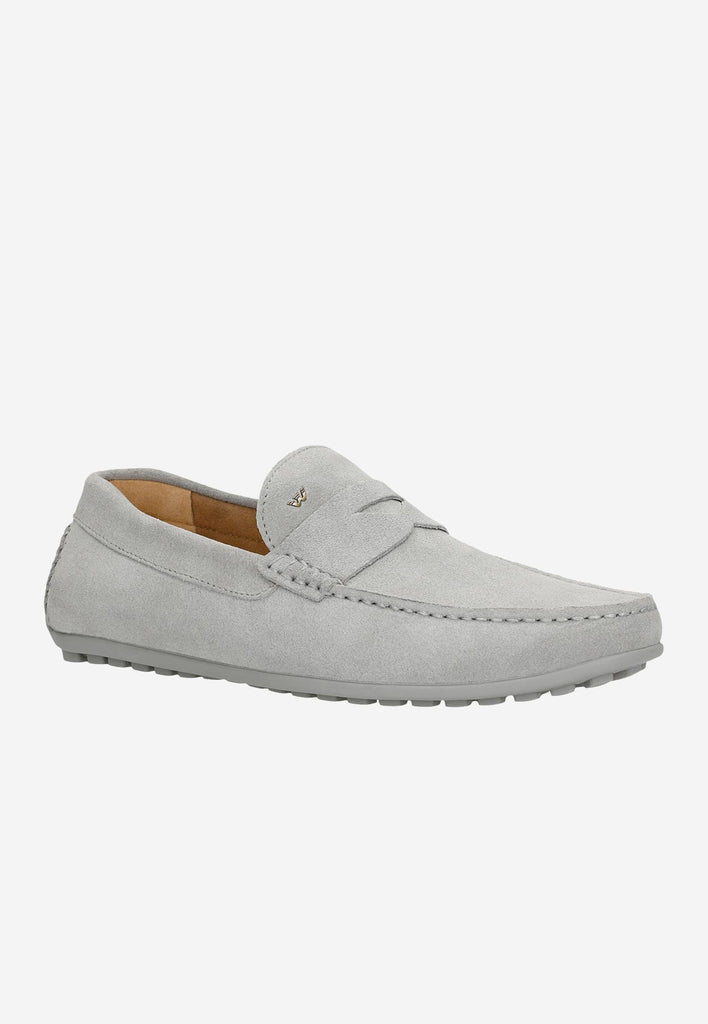 Gray loafers best sale