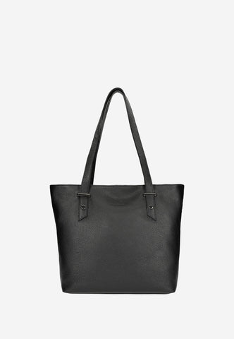 Wojas Black Leather Tote Bag | 80242-51
