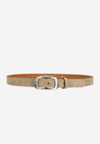 Wojas Women's Beige Nubuck Leather Belt | 93007-64