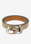 Wojas Women's Beige Nubuck Leather Belt | 93007-64