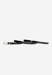 Wojas Women's Thin Black Leather Belt | 93010-31