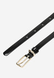 Wojas Women's Thin Black Leather Belt | 93010-31