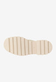 Wojas Beige Leather Platform Slide Sandals | 7406854