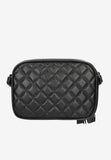 Wojas Women's Black Leather Quilted Crossbody Bag | 8023251