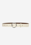 Wojas Women's Beige Leather Belt | 9973-84