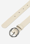 Wojas Women's Beige Leather Belt | 9973-84