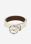 Wojas Women's Beige Leather Belt | 9973-84