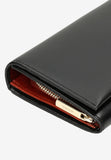 Wojas Black Leather Snap Wallet PREMIUM LINE | 91053-51