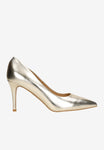 Wojas Golden Leather High Heels | 3509358