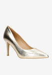 Wojas Golden Leather High Heels | 3509358