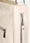 Wojas Light Beige Leather Crossbody Bag | 80067-54
