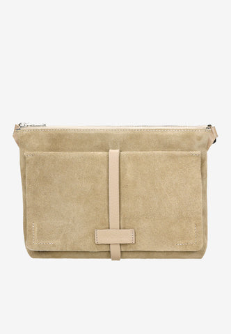 Wojas Beige Leather Crossbody Bag | 985184