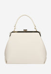 Wojas Beige Leather Frame Bag | 8025754