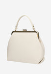 Wojas Beige Leather Frame Bag | 8025754