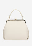 Wojas Beige Leather Frame Bag | 8025754
