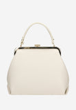 Wojas Beige Leather Frame Bag | 8025754