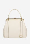 Wojas Beige Leather Frame Bag | 8025754