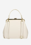 Wojas Beige Leather Frame Bag | 8025754