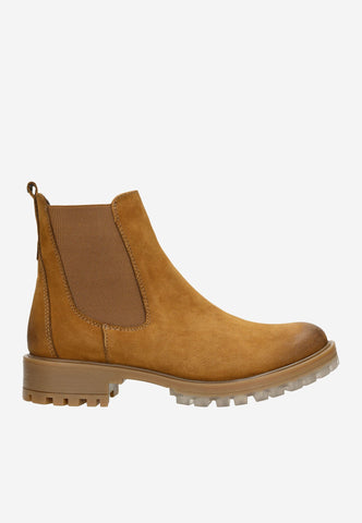 Wojas Brown Leather Ankle Boots | 5503222