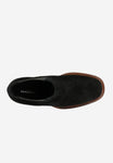 Wojas Black Leather Chelsea Boots with Brown Heels | 5515761