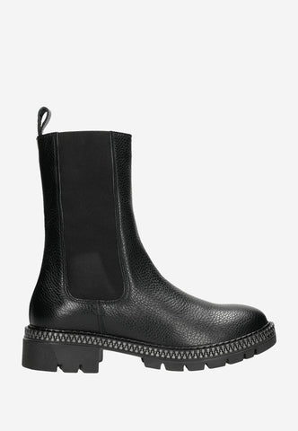Wojas Black Leather Chelsea Boots | 5515951