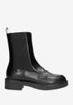 Wojas Black Loafers-inspired Insulated Leather Ankle Boots | 5518751