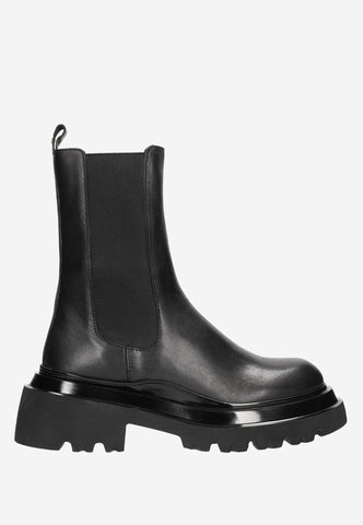 Wojas Black Leather Ankle Boots | 5515651