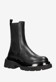 Wojas Black Leather Ankle Boots | 5515651