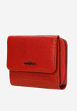Wojas Red Embossed Leather Zip Around Wallet | 91021-55