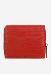 Wojas Red Embossed Leather Zip Around Wallet | 91021-55
