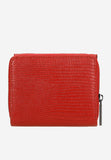 Wojas Red Embossed Leather Zip Around Wallet | 91021-55