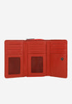Wojas Red Embossed Leather Zip Around Wallet | 91036-45