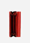 Wojas Red Embossed Leather Zip Around Wallet | 91036-45
