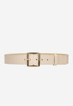 Wojas Women's 4 cm Beige Leather Belt | 93071-54