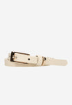 Wojas Women's Thin Beige Leather Belt | 93074-54