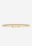 Wojas Women's Thin Beige Leather Belt | 93074-54