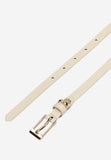 Wojas Women's Thin Beige Leather Belt | 93074-54