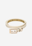 Wojas Women's Thin Beige Leather Belt | 93074-54