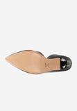 Wojas Black Elegant Leather High Heels | 35096-31