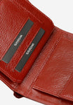 Wojas Red Embossed Leather Snap Wallet | 91059-35