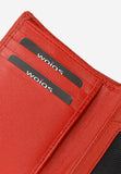 Wojas Women's Red Leather Snap Wallet | 91068-55