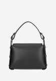 Wojas Black Leather Crossbody Bag with Silver Bee Accent | 80318-51