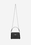 Wojas Black Leather Crossbody Bag with Silver Bee Accent | 80318-51