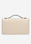 Wojas Beige Leather Crossbody Bag with Silver Detail | 80320-54