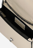 Wojas Beige Leather Crossbody Bag with Silver Detail | 80320-54