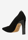 Wojas Black Leather High Heels | 35118-71