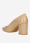 Wojas Dark Beige Leather High Heels | 35027-34