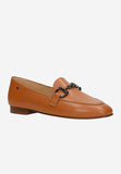 Wojas Light Brown Leather Flats with Black Detail | 46224-53