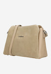 Wojas Beige Leather Crossbody Bag | 80308-74