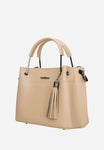 Wojas Beige Leather Tote Bag | 80335-54